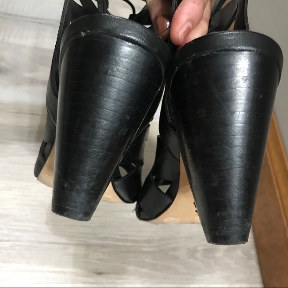 Vince Camuto Lace Up Cut Out Bootie Sandal - Picture 8 of 13